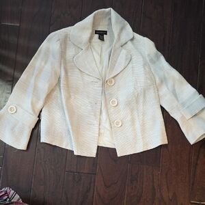Rafaella Cream Women's Blazer